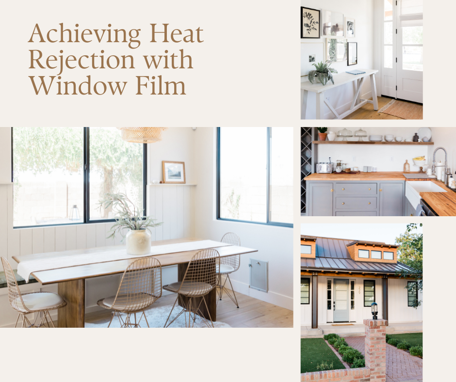 Achieving Heat Reduction with Window Film in Edmond!